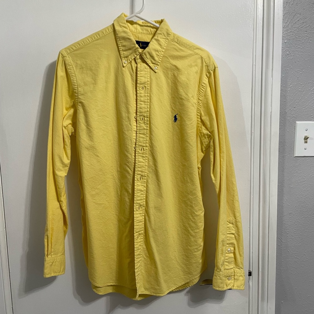Polo Ralph Lauren Yellow Dress Shirt Medium